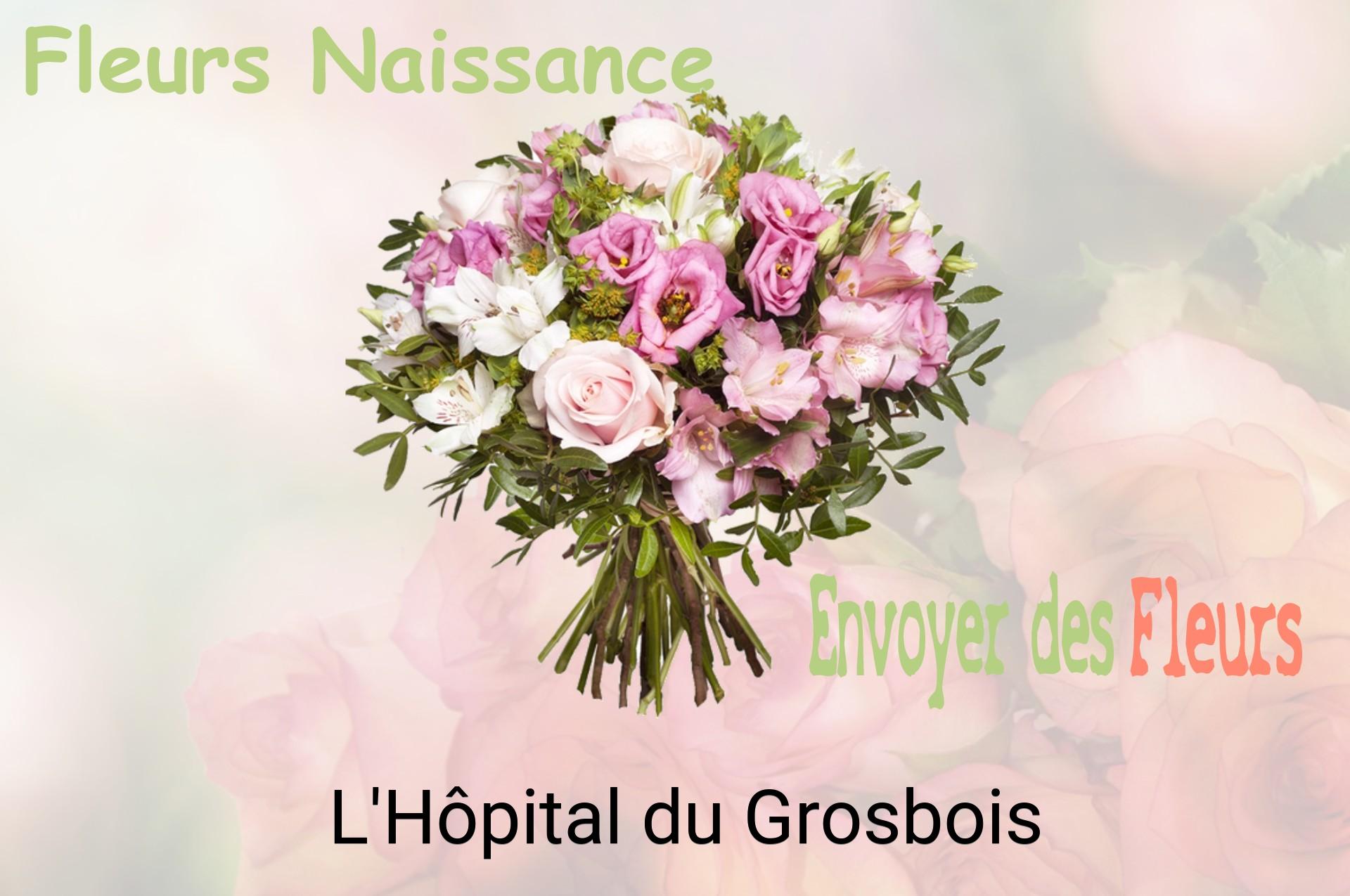 Bouquet de fleurs de naissance livré à L'Hôpital-du-Grosbois